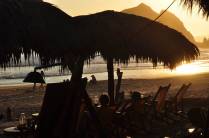 Fim de tarde em Zipolite, no litoral Pacífico do México